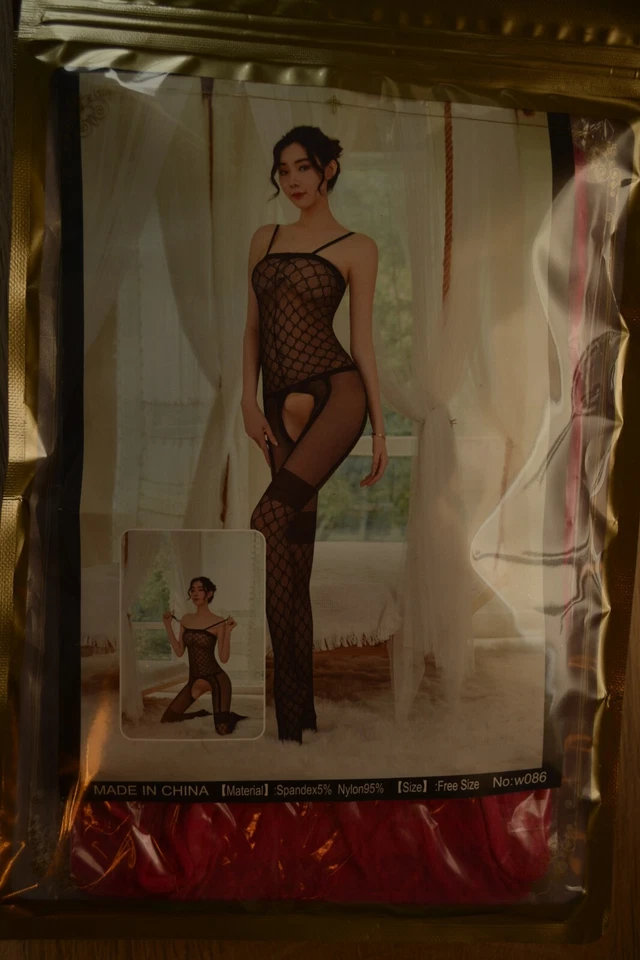 12 Stück Sexy Bodystocking Straps Catsuit Dessous Sexy Erotik Schritt offen - Bild 3 von 4