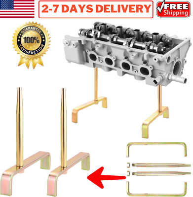 2x Vehicle Engine Cylinder Head Repair Stands Holder Brackets Engine ...