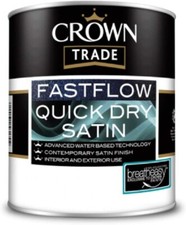 CROWN TRADE FASTFLOW  QUICK DRY SATIN WHITE 2.5L