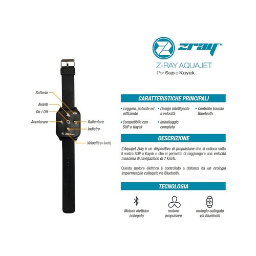 Z Ray Aquajet Motore Elettrico per Tavola da Sup Kayak - Foto 6 di 6