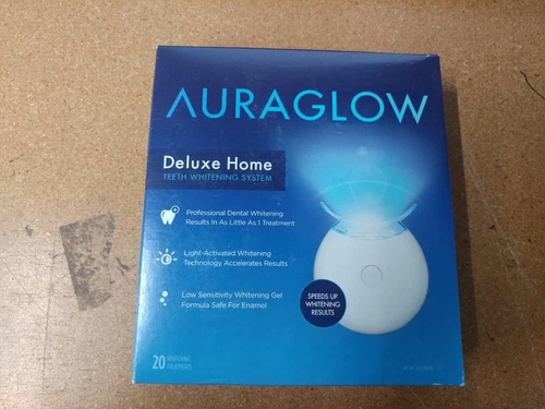 AuraGlow Deluxe Home Teeth Whitening System