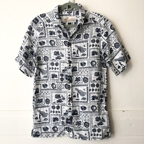 Patagonia Pataloha Opihi Man Navy Blue Hawaiian Shirt Unisex Boys Large 62495 - Picture 2 of 9