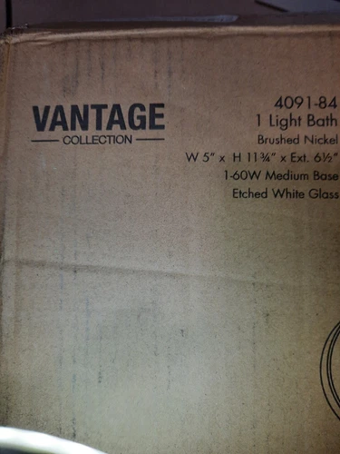 Minka Lavery 4091 Haisley 12" Tall Bathroom Sconce - Brushed Nickel /White Glass - Picture 3 of 4