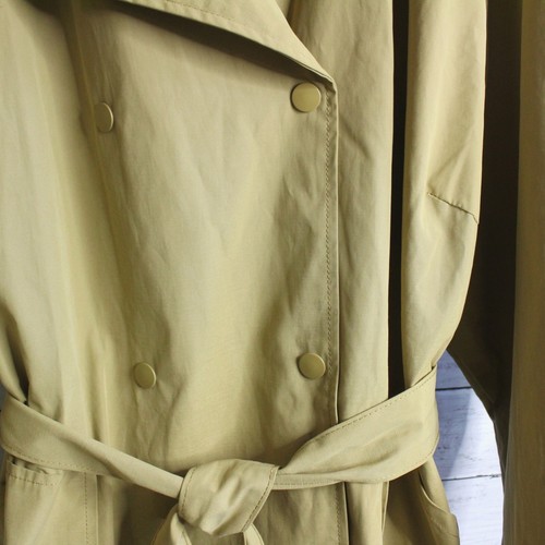Ava & Viv Women's Long Trench Coat Plus Size 3X Green Water Resistant Belted - Picture 6 of 10