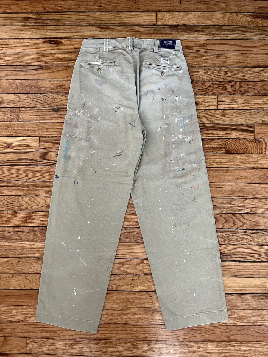 Polo Ralph Lauren Paint Splatter Chino 30 x 32 Cotton Twill Polo Ralph Lauren Paint Splatter Chino 30 x 32 Cotton Twill
