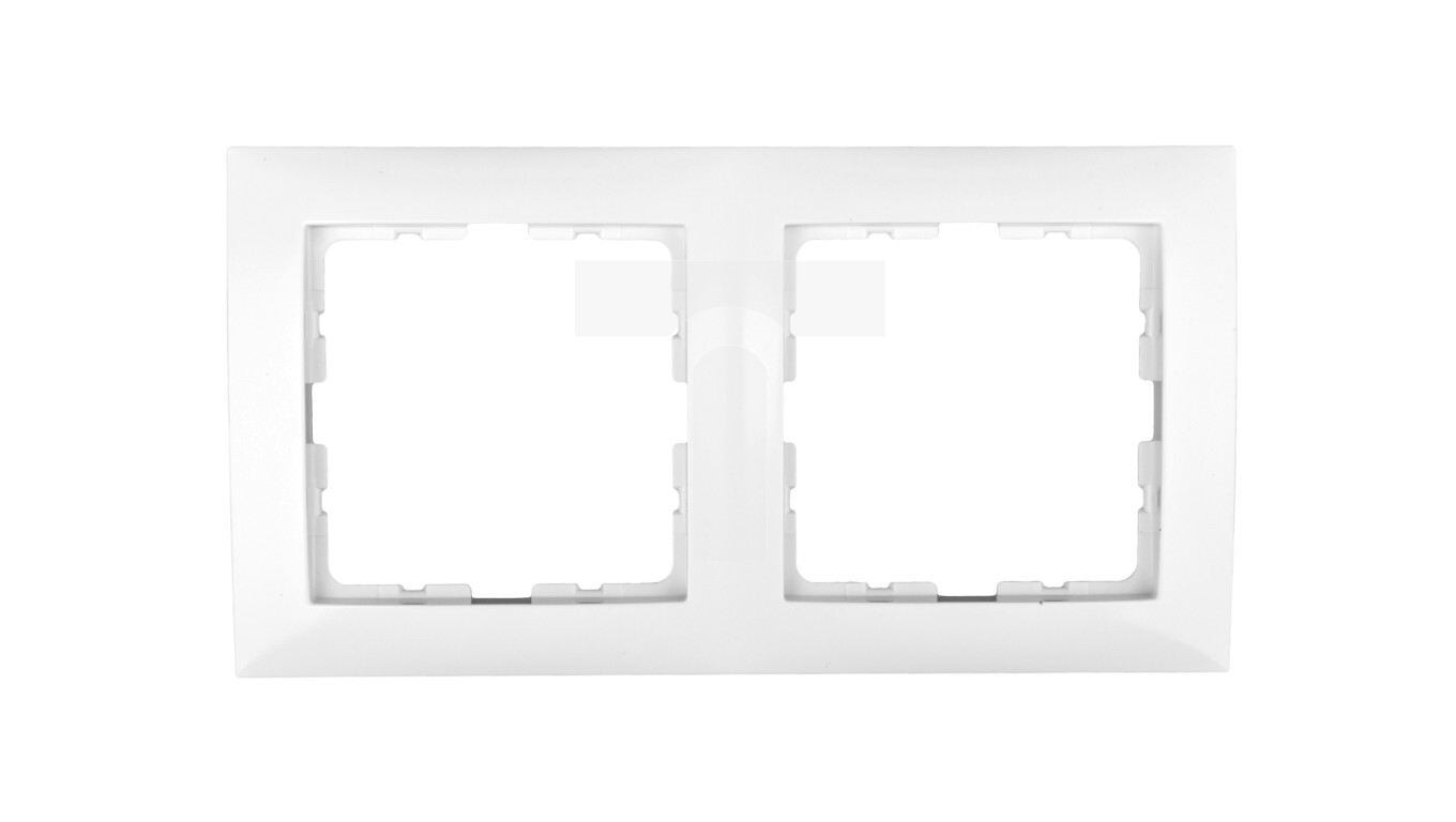Berker / B. Kwadrat Double snow-white frame 5310128989 /T2UK