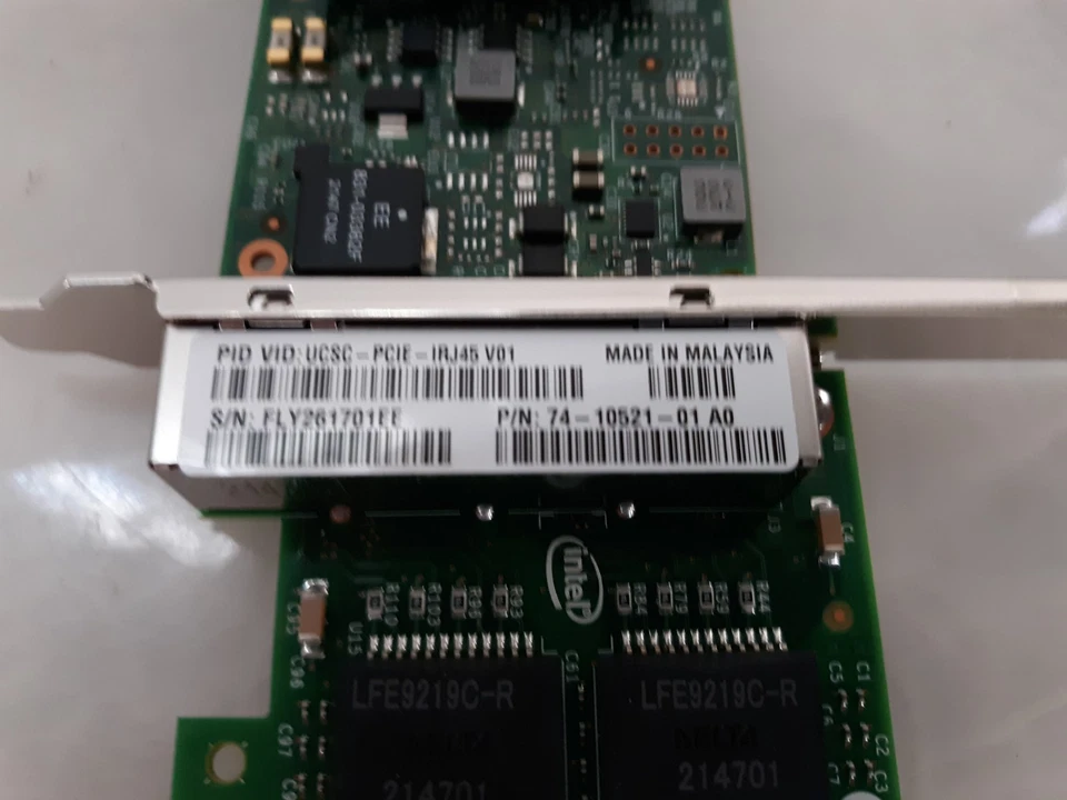 Lot of 4 Cisco UCSC-PCIE-IRJ45 1Gbe Quad Port Ethernet Server Adapter Card - Image 3 of 4