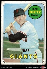 1969 Topps #293 Dick Dietz Giants 2 - GOOD