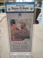 The San Diego Union Tribune Sunday October 7th 2001 "Forever A Hit" Tony Gwynn