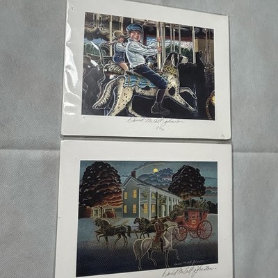 David McCall Johnston Signed Lithographs Prints