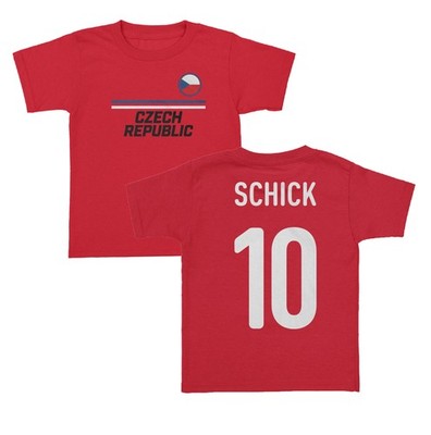 Czech Republic Soccer Fans Schick 10 Jersey Style Toddler T-Shirt