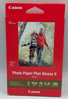 Canon Plus Glossy II PP-301 Inkjet Print Photo Paper - 100 Sheets