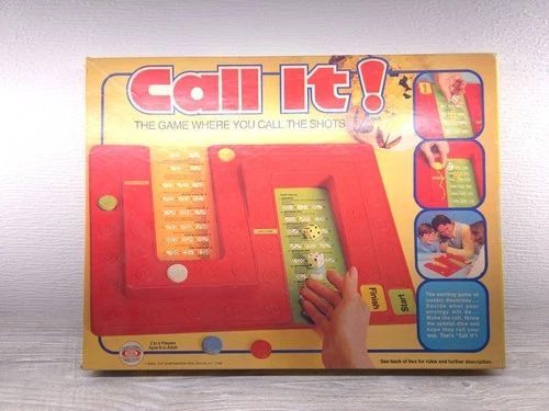 1978 Ideal Call It Board Game Complete Vintage Dice Game Strategy Family Fun