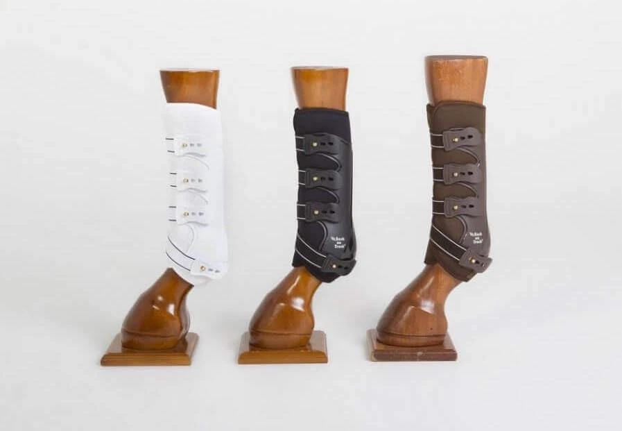 Back on Track Weiß L Royal Arbeitsgamaschen Hinterbein Beinschutz - Bild 3 von 3