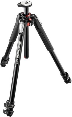 Manfrotto 055 3-Section Tripod with Horizontal Column MT055XPRO3, Black