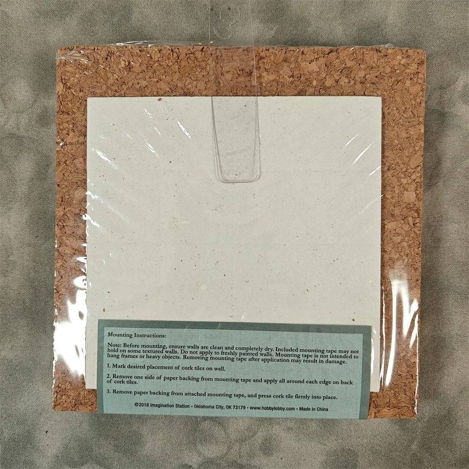 Imagination Station Cork Tiles 2 Packs 12x12 & 6x6 (4 Each) NEW - Image 3 of 4