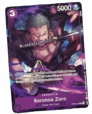 Roronoa Zoro OP09-076 Welcome Pack Vol. 2 One Piece Promotion Cards LP