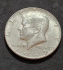 1969‑D Kennedy Half Dollar • 40% Silver • Circulated • X25