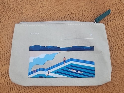 Cathay Pacific Premium Economy Amenity Kit Bag 2024 Sydney Flight Airline CX