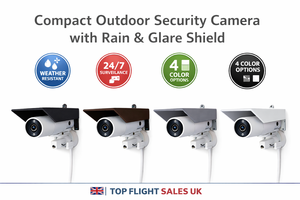 Buy SR VISION Outdoor CCTV Camera Top Cover, Weatherproof Glare Protection Cover Sunshade For