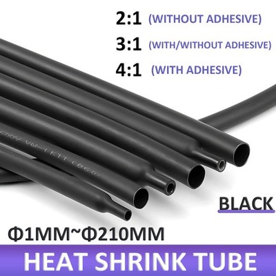 HEAT SHRINK TUBE 2:1/3:1/4:1 WITH/WITHOUT ADHESIVE GLUE LINED HEATSHRINK SLEEVE