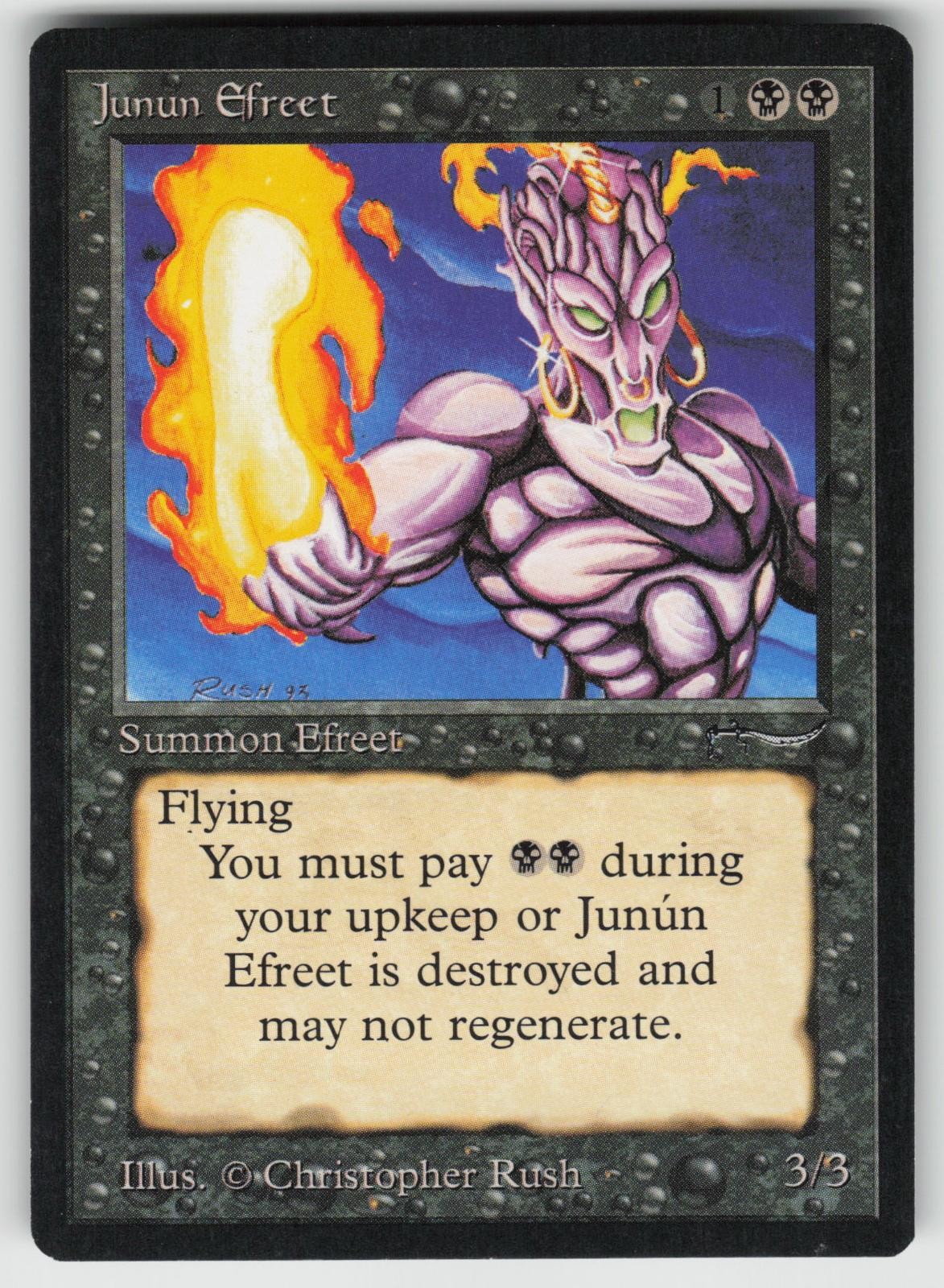 Junun Efreet Arabian Nights Rare MAGIC: THE GATHERING