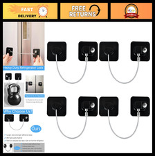 4 Pack Baby Proof Cabinet Locks with Keys - Upgraded Refrigerator Safety Locks