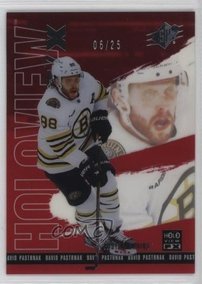2024-25 SPx Holoview F/X Red 6/25 David Pastrnak #HV-19 13j9