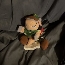 MEANIES ARMYDILLO "DAN" 1997 Series 1 Armadillo Beanie Baby Bag Plush Green Bl