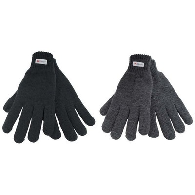 Herren Thermo Gestrickt Handschuhe Thinsulate Gefüttert Dicke Qualität 1 Oder 2
