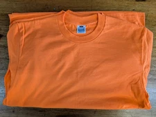 (3-Pack) Pro Club Comfort Long Sleeve - Safety Orange - Large
