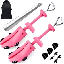 LANNEY Shoe Stretcher for Women & Men Wide S US Size5.5-10, Pink 