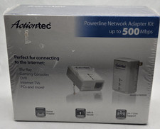  Actiontec PWR500 Powerline Ethernet Adapter 500Mbps 2-Pack Brand New SEALED