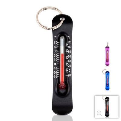 Black Thermometer Brrr Ometer Accurate Keychain Outdoor Essential 20 To 120F