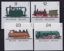 Belgium, 1985, COB 2170/3 Imperforated: €60, Public Transport Year, MNH