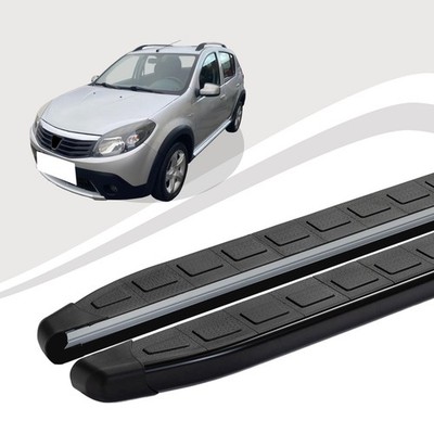 Trittbretter passend für Dacia Sandero Stepway Baujahr 06/2008-12/2012 DOLU Schw