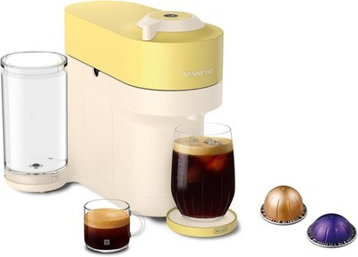 Nespresso Limited Edition Vertuo Pop+ by De'Longhi Coffee Maker, Pastel Yellow