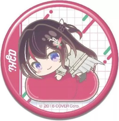 Aki ''Virtual YouTuber Hololive Badge Hug Meets A BOX'' Pin Collectible Blue  Has