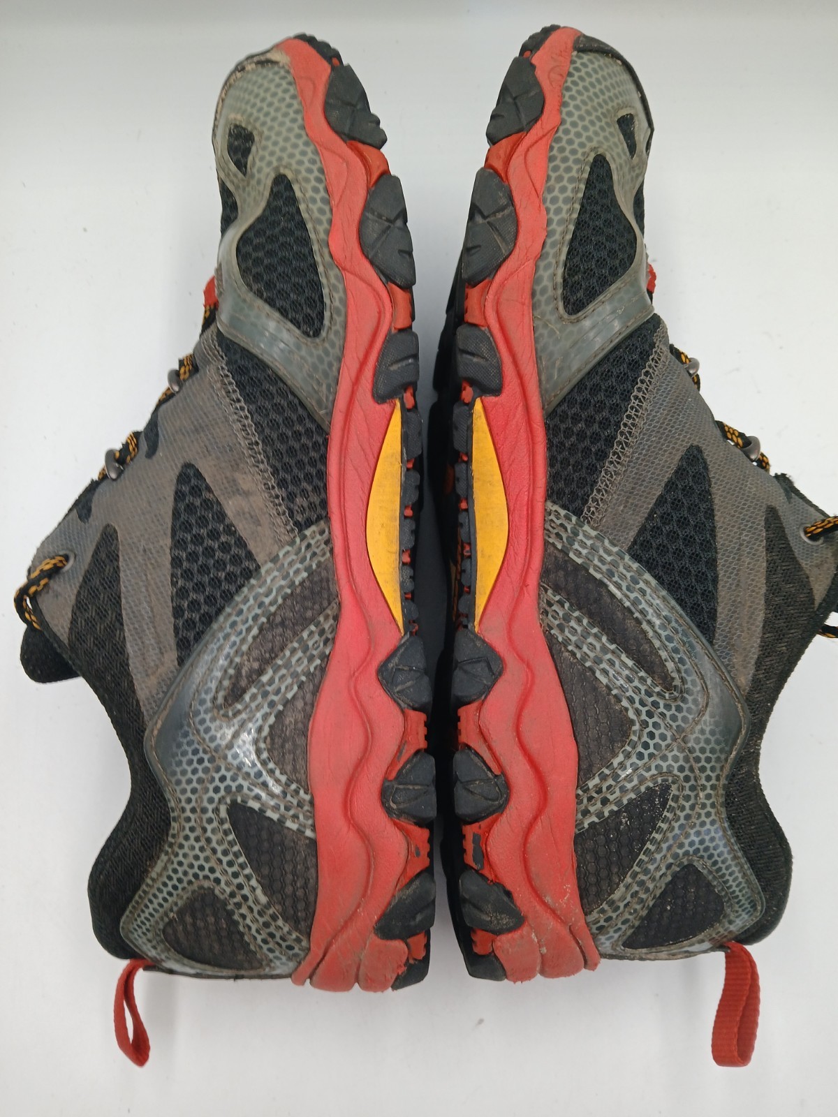 Scarpe da trekking uomo Merrell nere rosse taglia 10 5