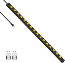Long Metal 16 Outlet Wide Space Garage Industrial Heavy Duty Power Strip-10' Cor