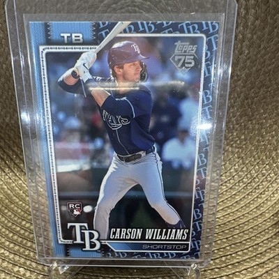Topps 2026 Topps Series One Carson Williams RC Rookie #25 Tampa Bay Rays