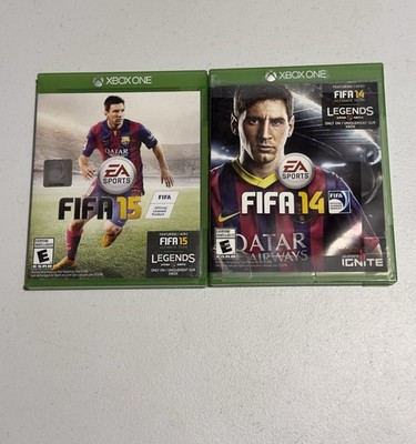 FIFA 14 FIFA 15 Xbox 1 Game Bundle Tested/Working. Soccer Lionel Messi Art ￼