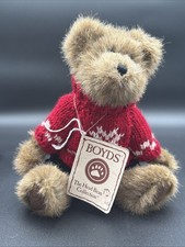 Boyds Bears Matthew Plush Style Red Sweater-Black Velvety Pant M1-8
