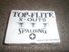 Spalding Golf Balls Top-Flight X-Out 2 Boxes 24 Balls *Sealed* USA Made Ball