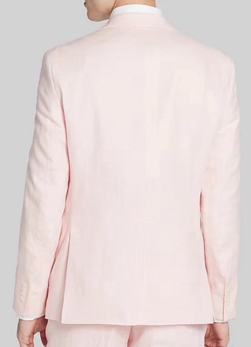 Tommy Hilfiger Men Light Pink Linen Modern-Fit Sport Coat Jacket Size 48R New - Picture 4 of 6