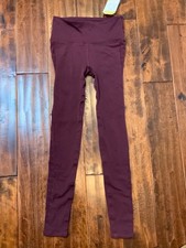 Lululemon Burgundy Athletic Yoga Leggings, Size 4