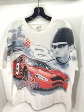 Chase NASCAR Dale Earnhardt Jr TShirt Men Size XL White AOP Short Sleeve Cotton