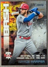 2020 Stadium Club - #BAB-8 Bryce Harper Bash and Burn Phillies Nationals MVP HOF