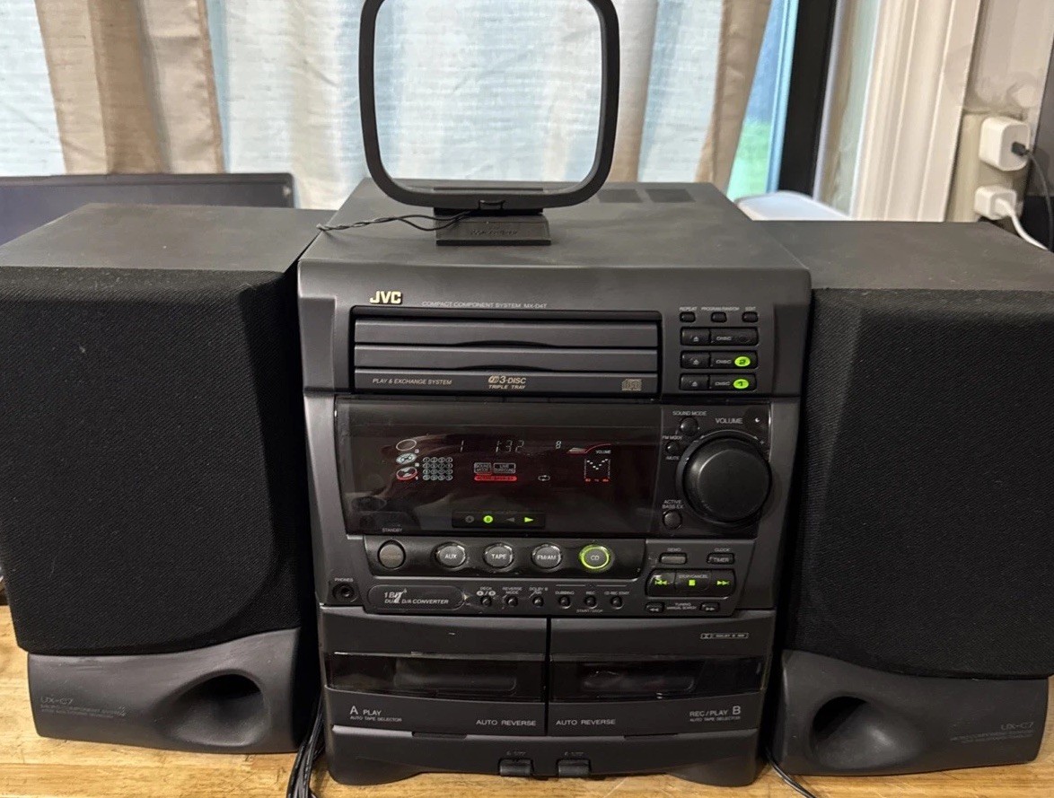 JVC MX-D4T Tuner Component Amp 3Disc CD/Cassette Player HiFi