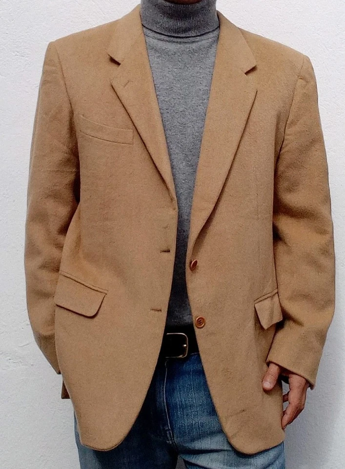 Cantarelli Men's Loro Piana Camel Hair Jacket Size 44-46 UK Vintage RRP £750 - Image 3 of 4